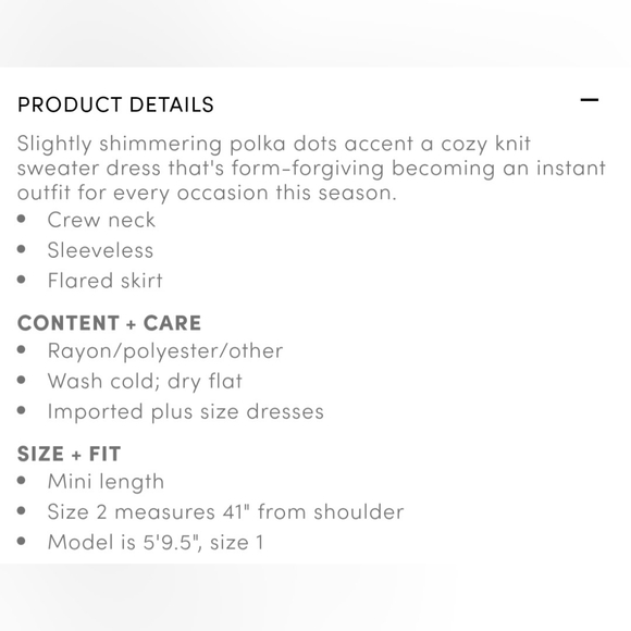 Black Polka Dot Dress - Picture 2 of 8